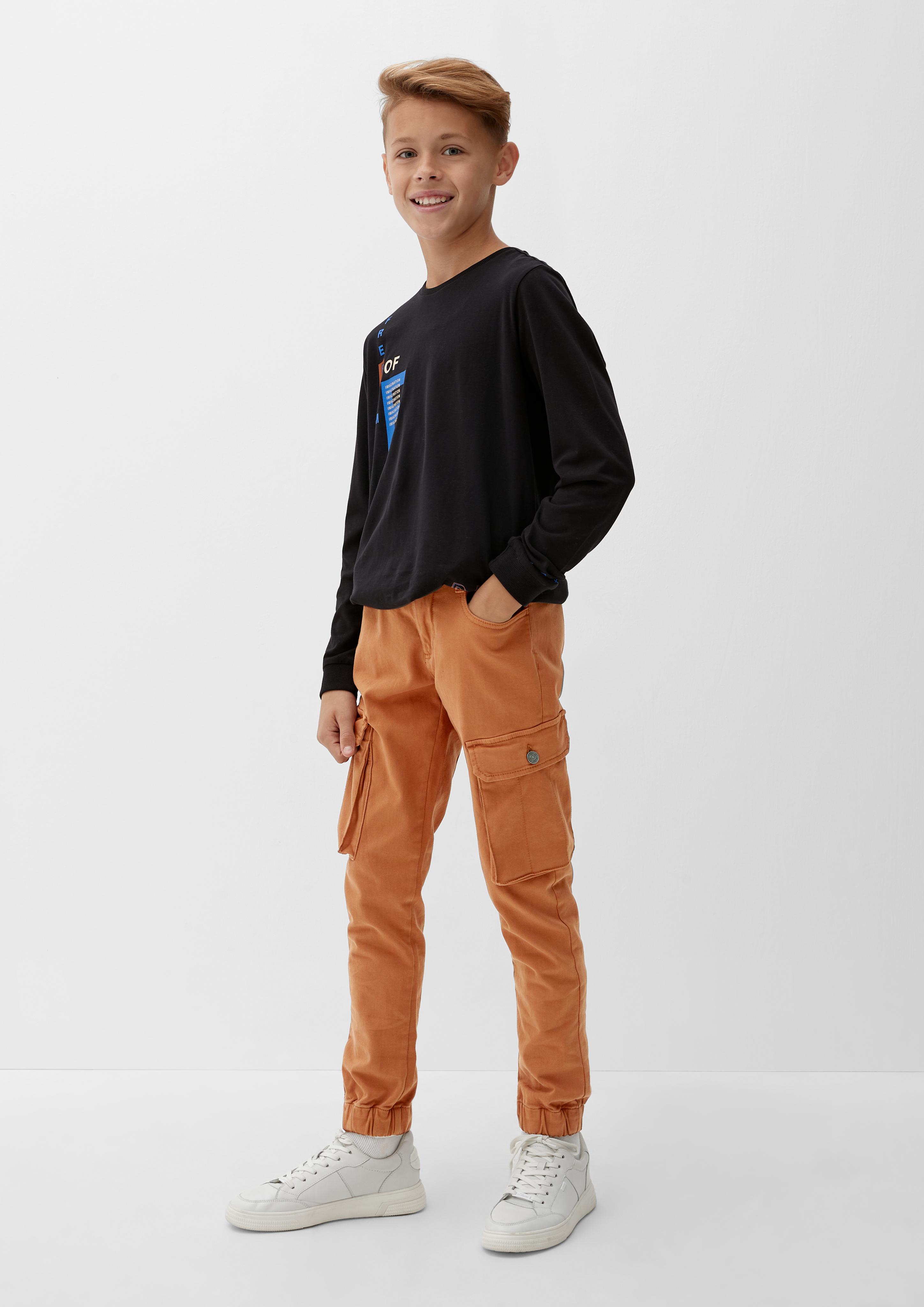 Slim: Hose mit Cargotaschen  2123132-8755