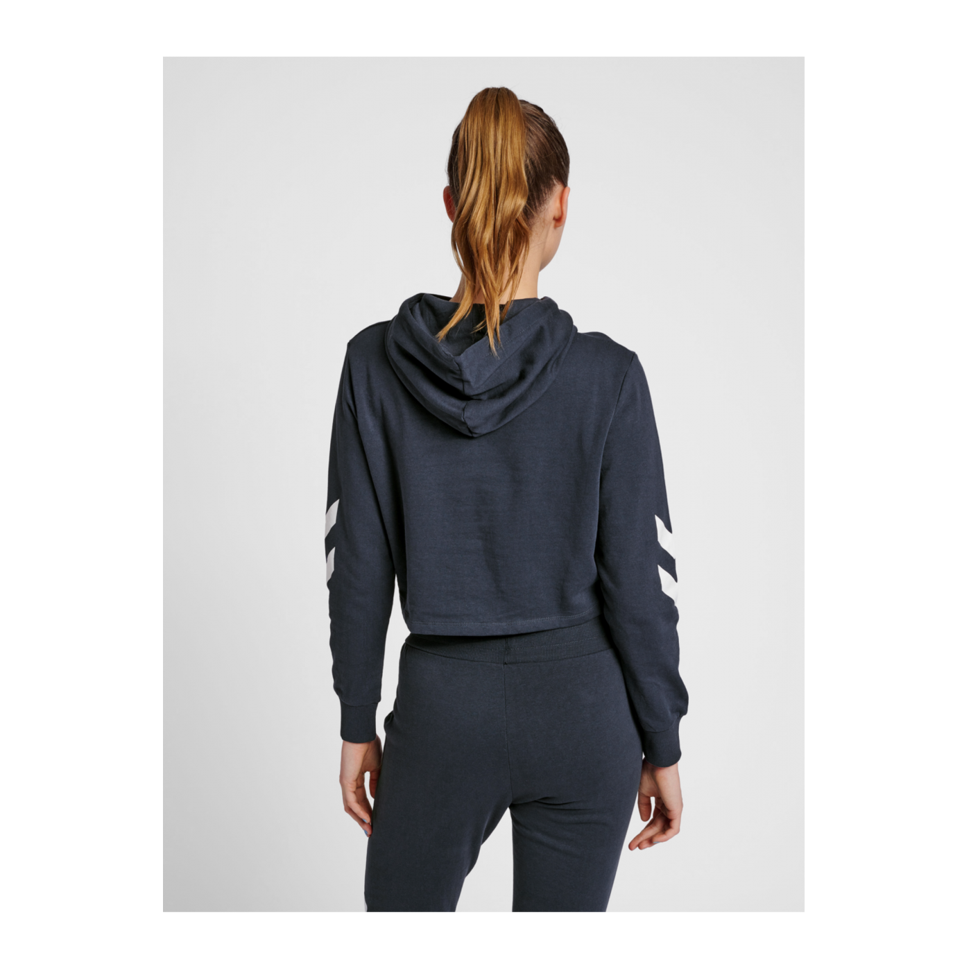 Hummel hmlLEGACY Cropped Hoody Damen Blau F7429