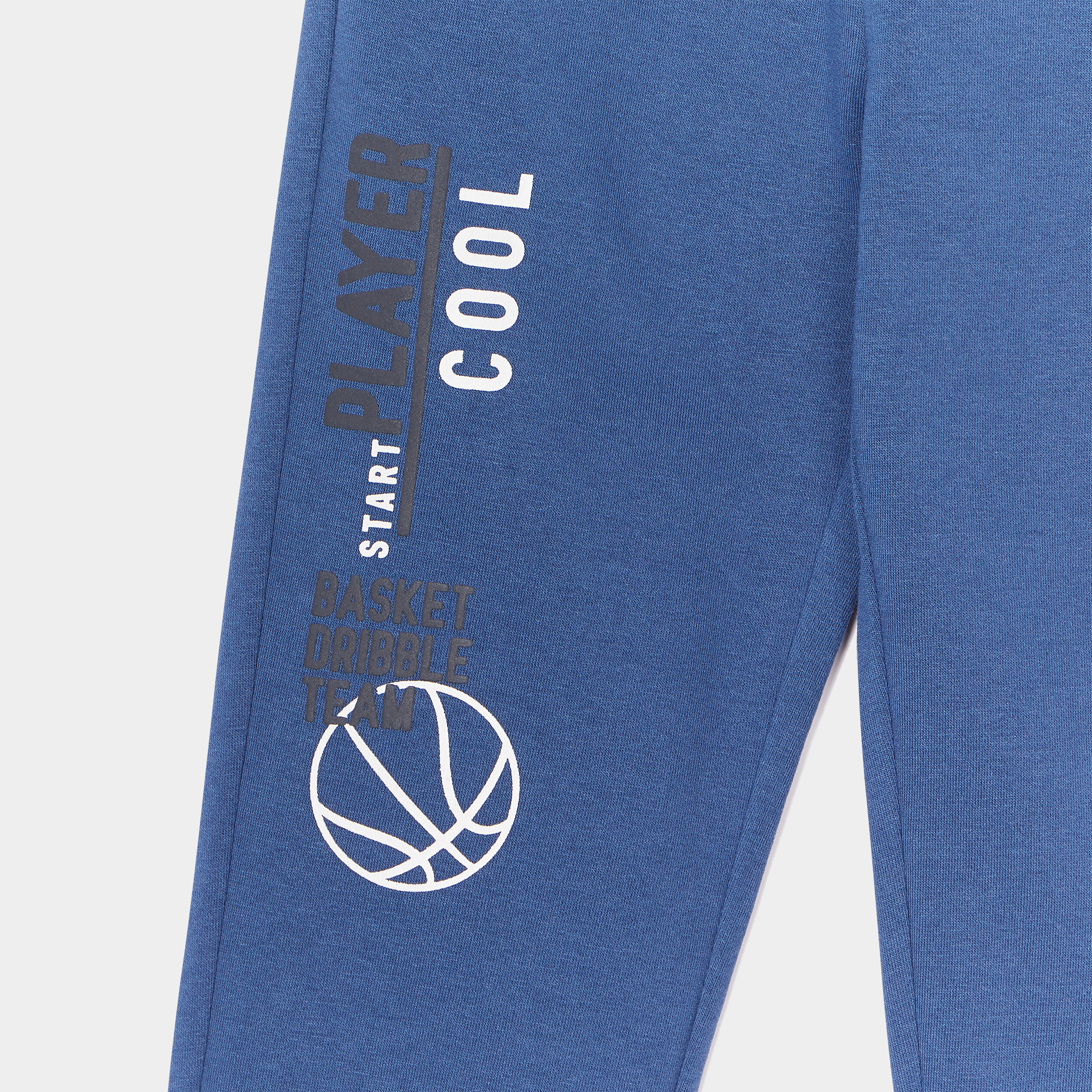 Pantalon de jogging bas resserré bleu foncé garçon | La Halle