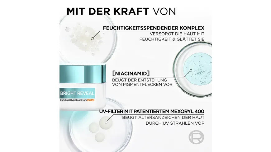L'Oréal Bright Reveal Dark Spot Feuchtigkeitspflege LSF50 50 ml