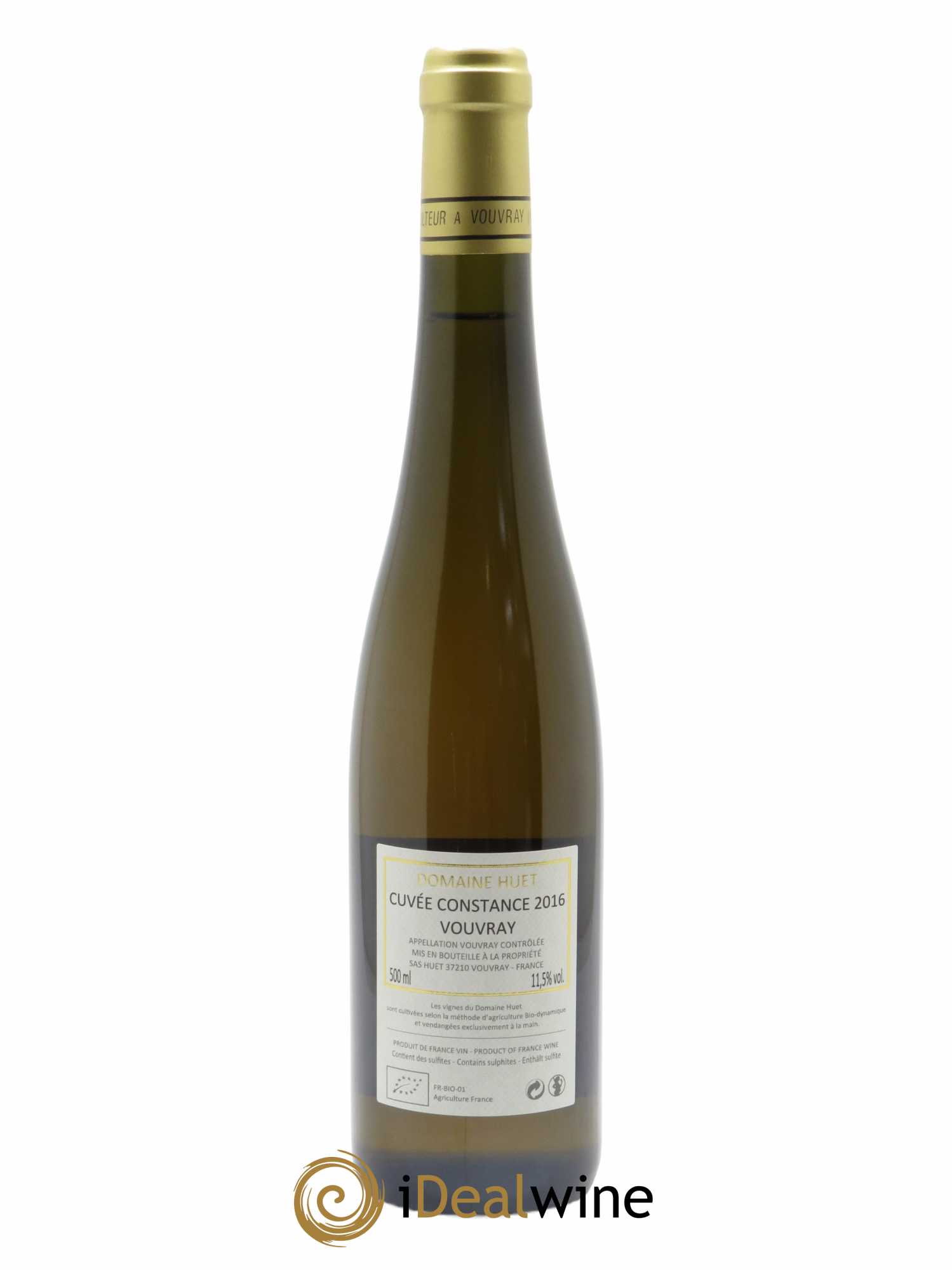 Vouvray Cuvée Constance Domaine Huet  2016 - Lot de 1 Bouteille
