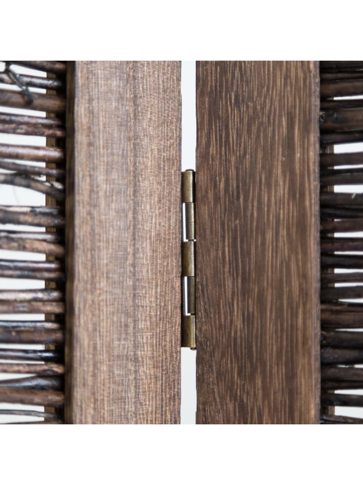 Homestyle4u 3-tlg. Paravent in Braun 120x170 günstig kaufen onesize