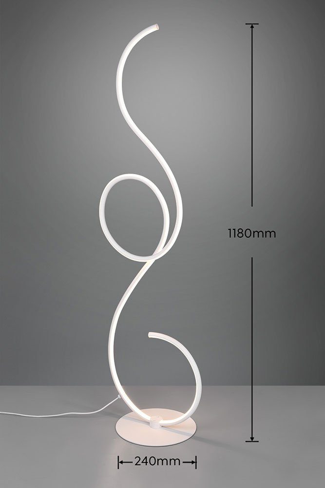 etc-shop LED Stehlampe, LED Standleuchte dimmbar Designer Stehlampe Wohnzimmer Stehleuchte