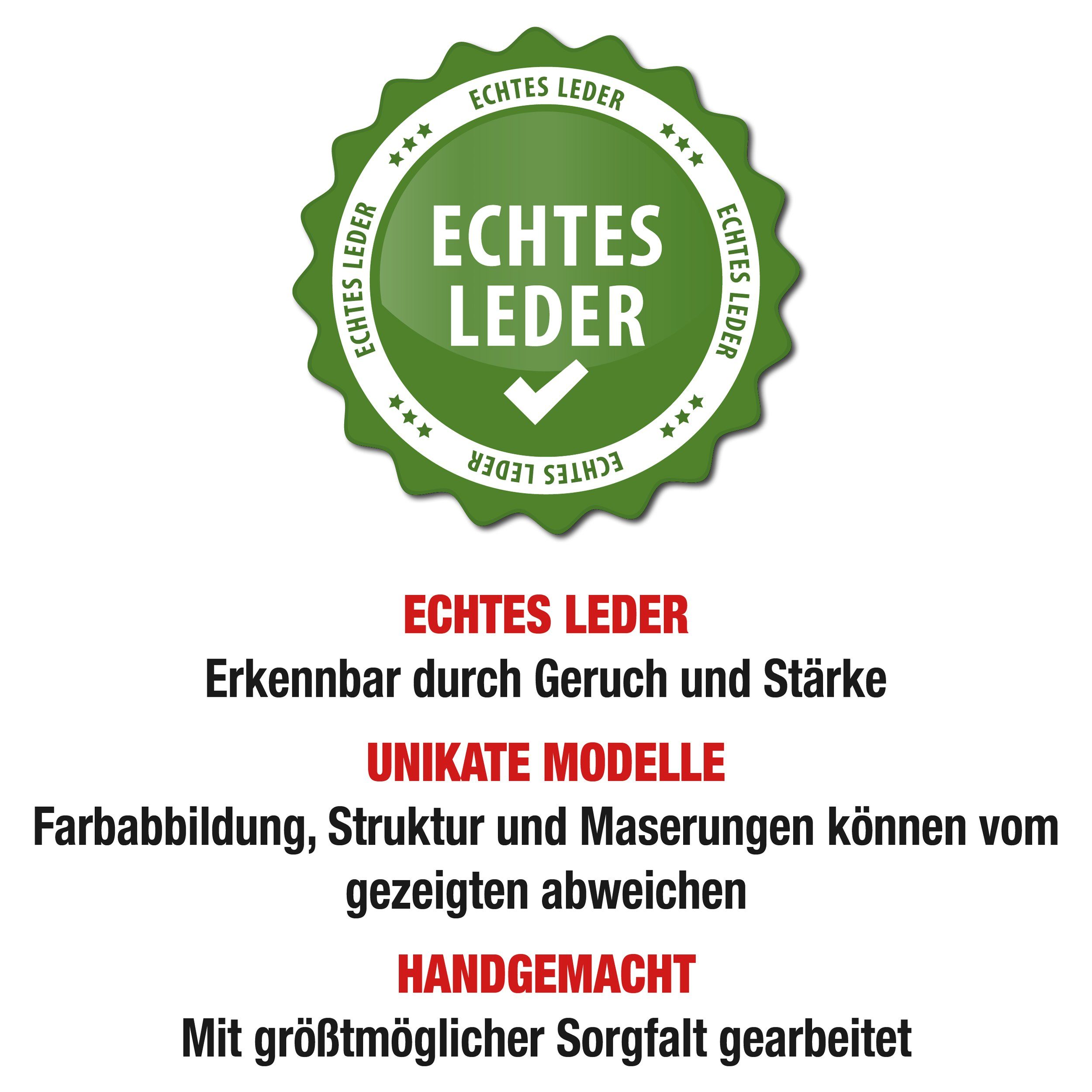 COLOGNEBELT Ledergürtel D11-SL Schlicht dennoch modern mit Dornschließe, MADE IN GERMANY