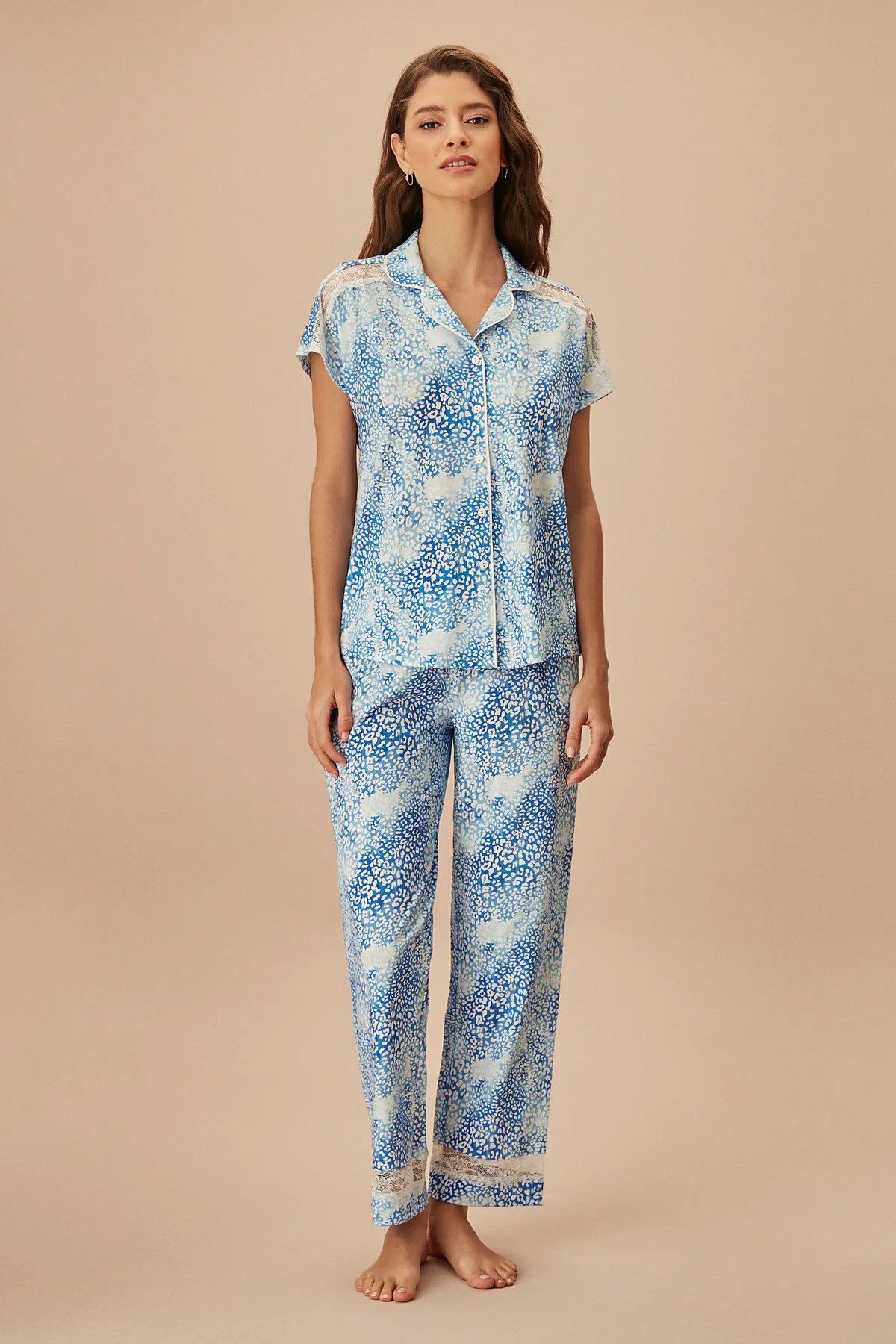 SUWEN  Ocean Maskulines Pyjama-Set