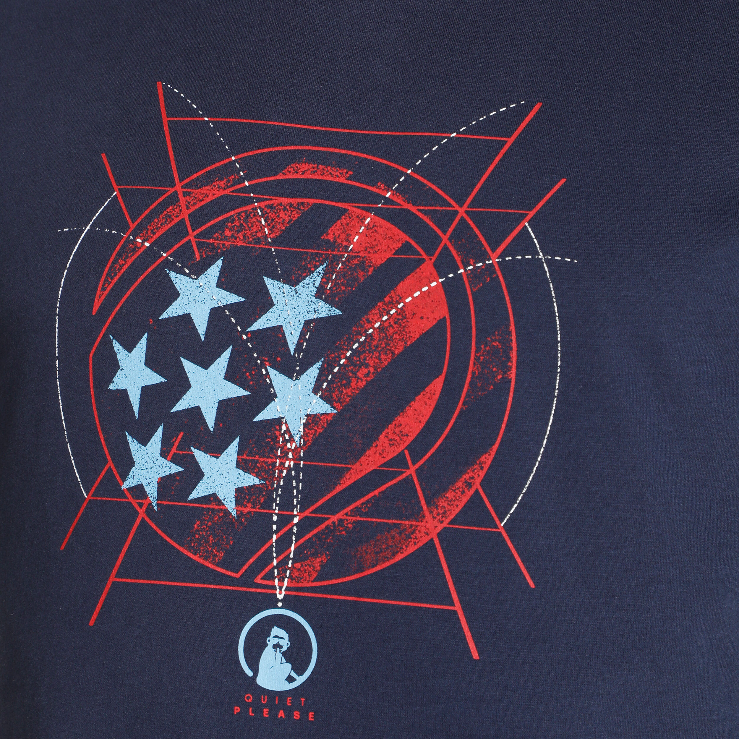New York Tennis And Stars T-Shirt Herren - Blau, Mehrfarbig