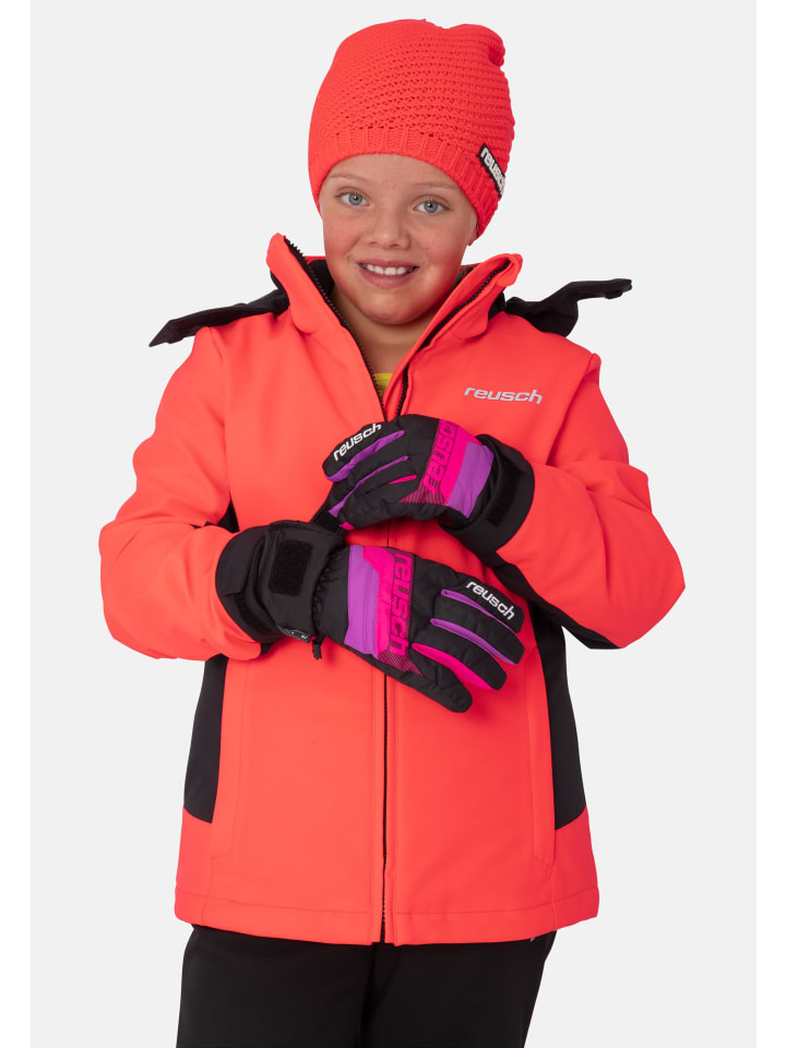 Reusch Fingerhandschuh Dario R-TEX XT Junior in black/pink glo günstig kaufen