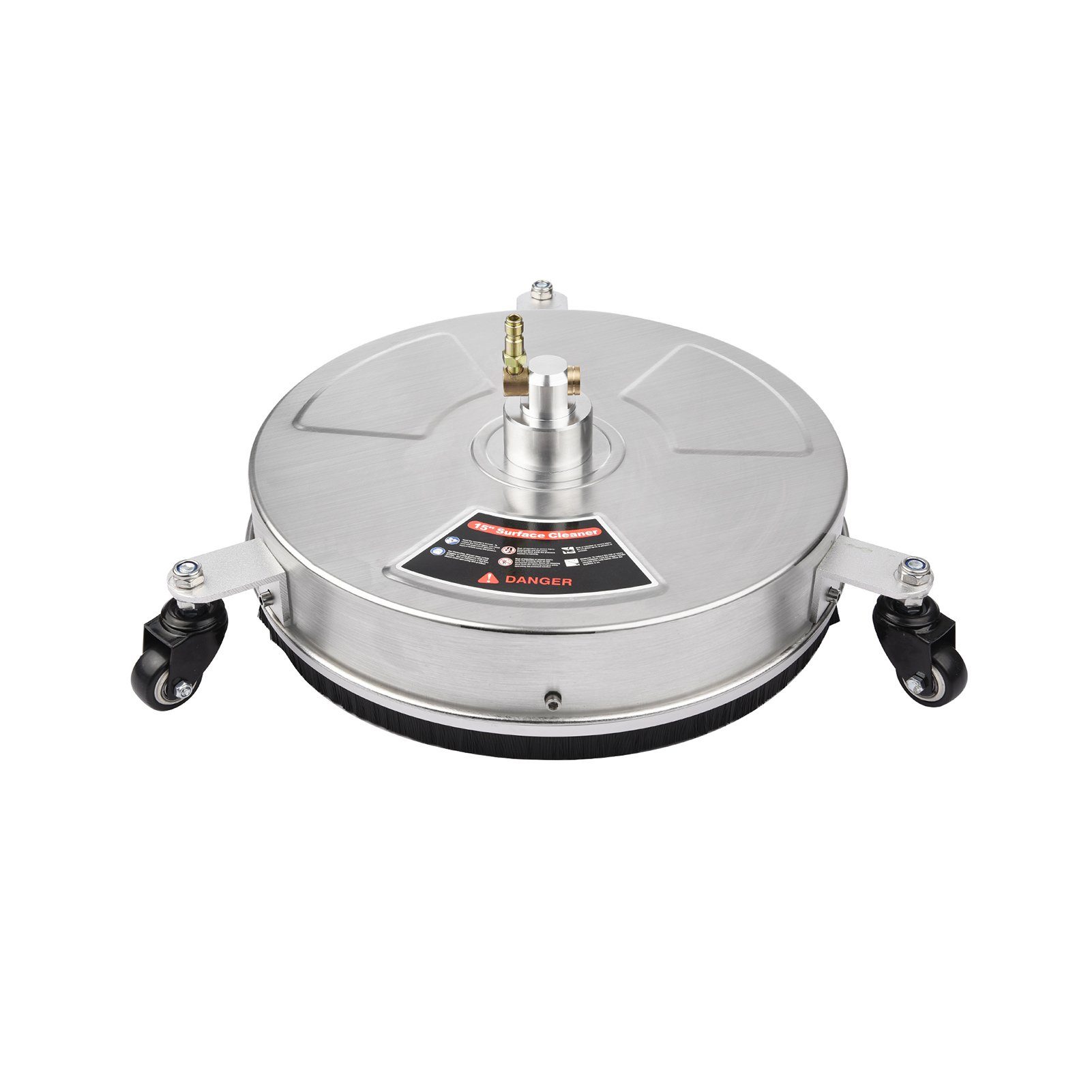 Tidyard Hochdruckreiniger 42 cm/16,5 Zoll Hochdruckreiniger, 1/4 Zoll Schnellkupplung 4 Räder 2 Düsen 2 Verlängerungsstäbe 4000 PSI