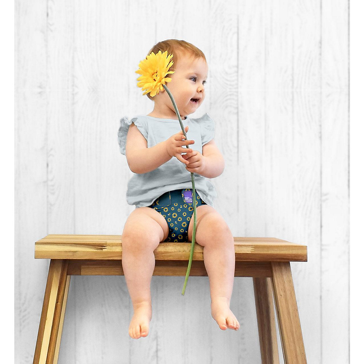 Bambino Mio, mioduo Windelüberhose, Sonnenblumen Feld, Größe 1 (<9Kg)