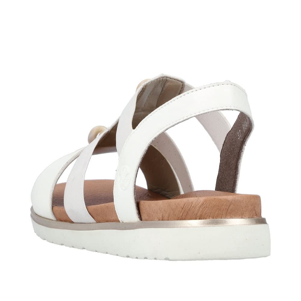 RIEKER Riemchen Sandalen weiss