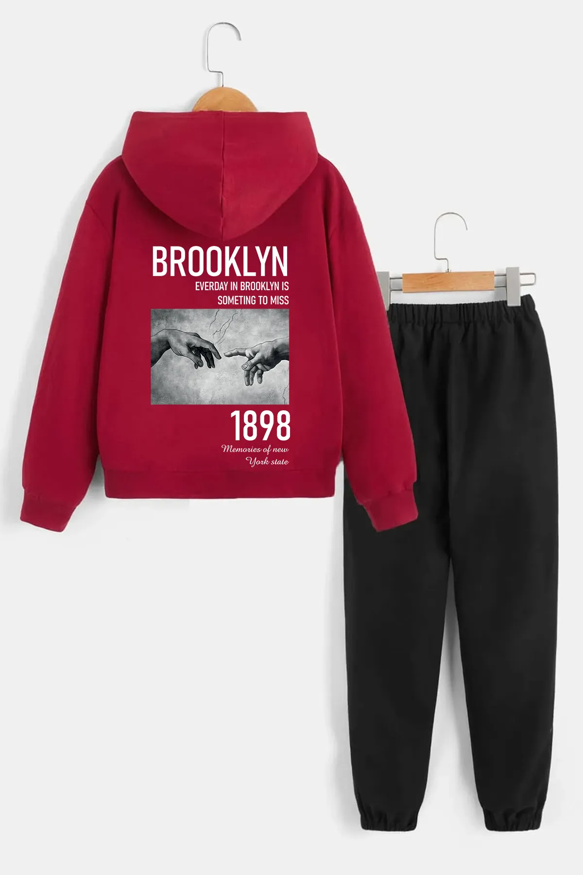 uyguntarz  Sport-Sweatsuit Set - Rot - Regular Fit