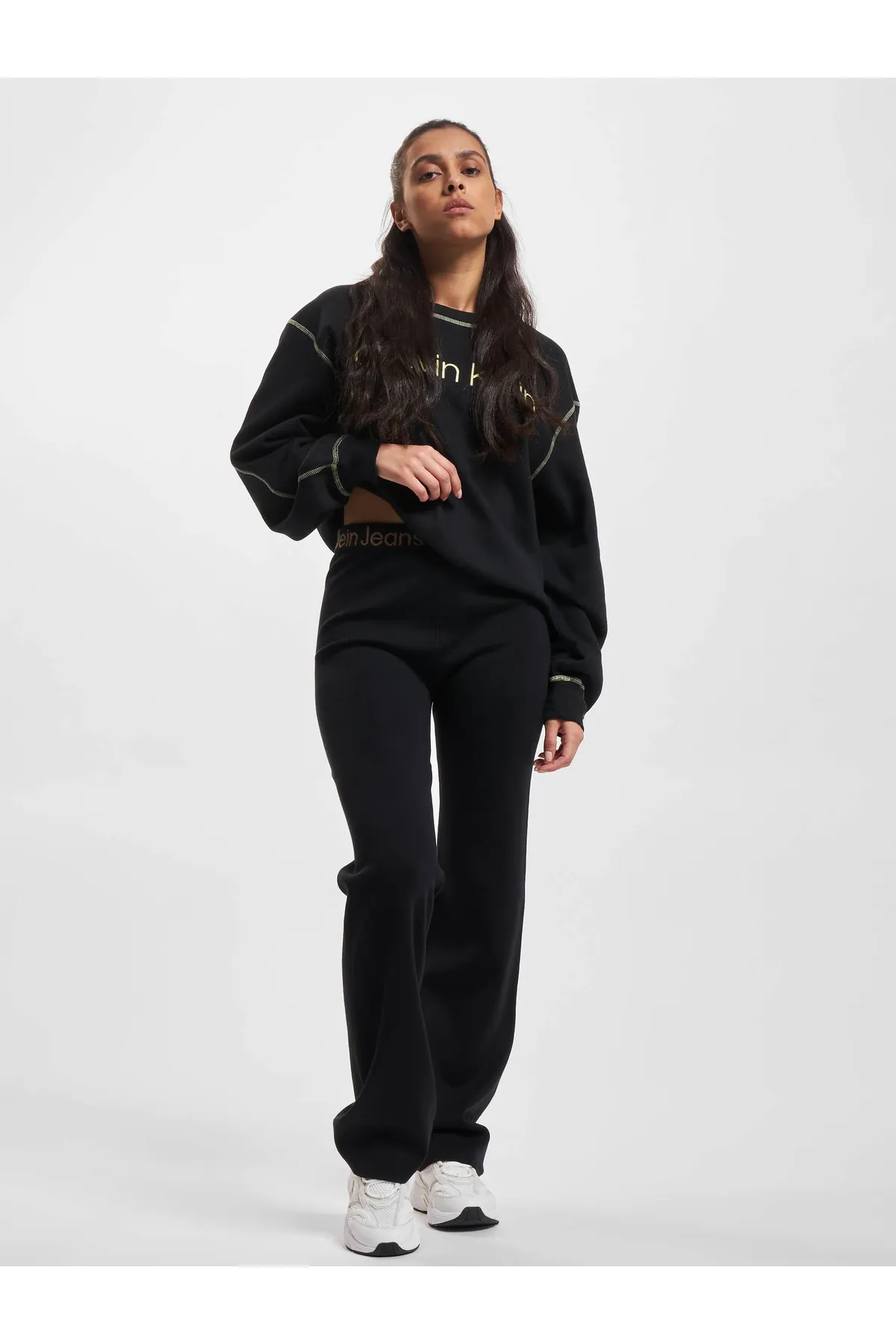 Calvin Klein  Damen Calvin Klein Jeans Logo Intarsia Gestrickte Jogginghose