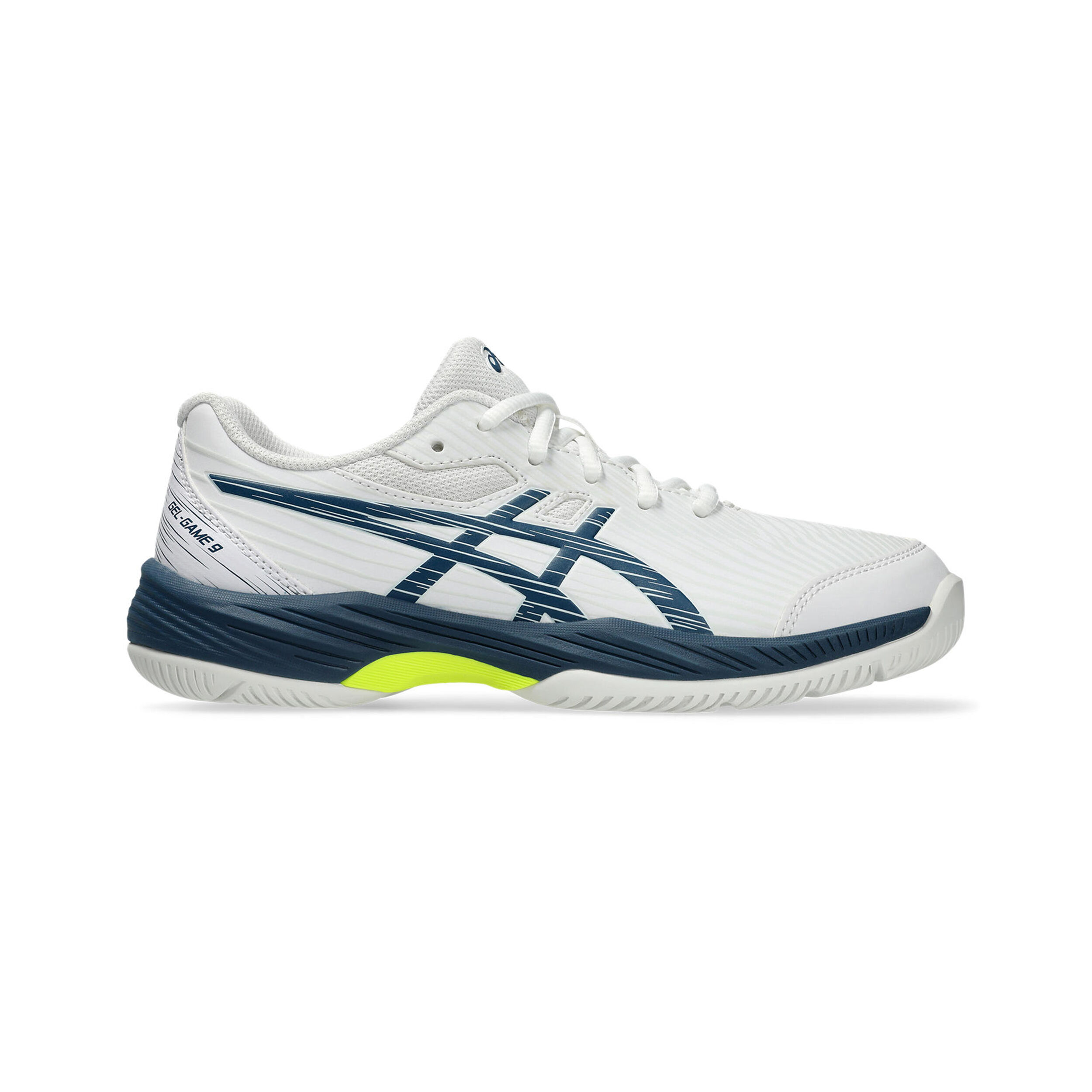 Gel-Game 9 GS Allcourtschuh Kinder - Weiß, Blau