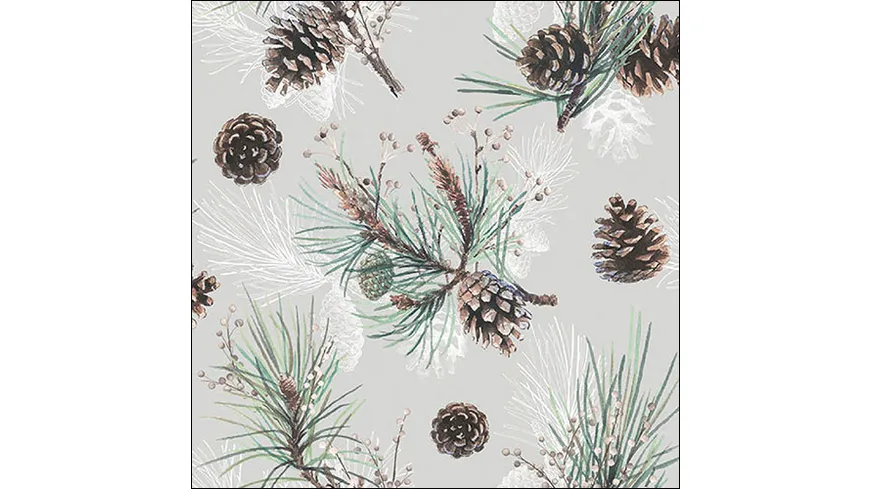 Bella Casa Servietten Pine Cone 33x33cm