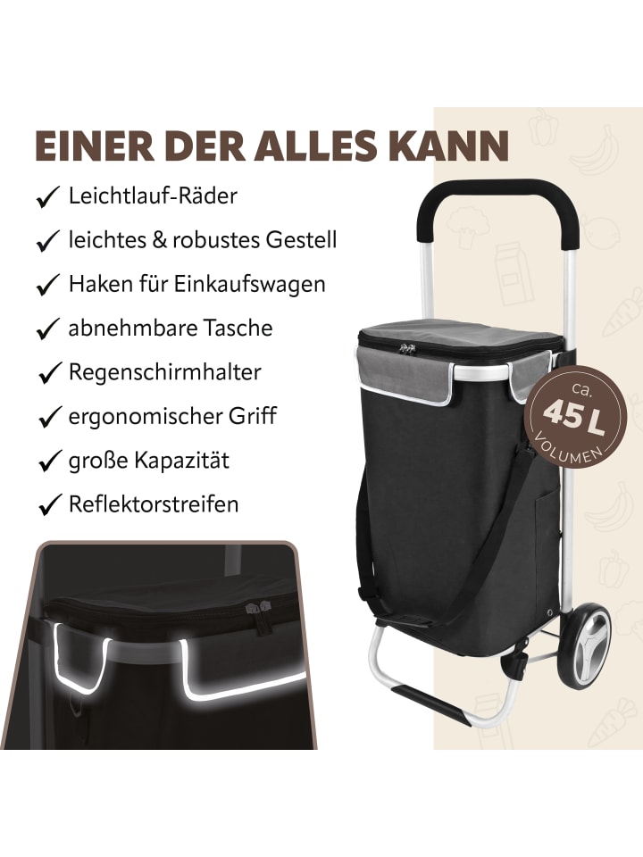 bremermann Einkaufstrolley ca. 45 x 96 x 33,5 cm (B/H/T) günstig kaufen onesize