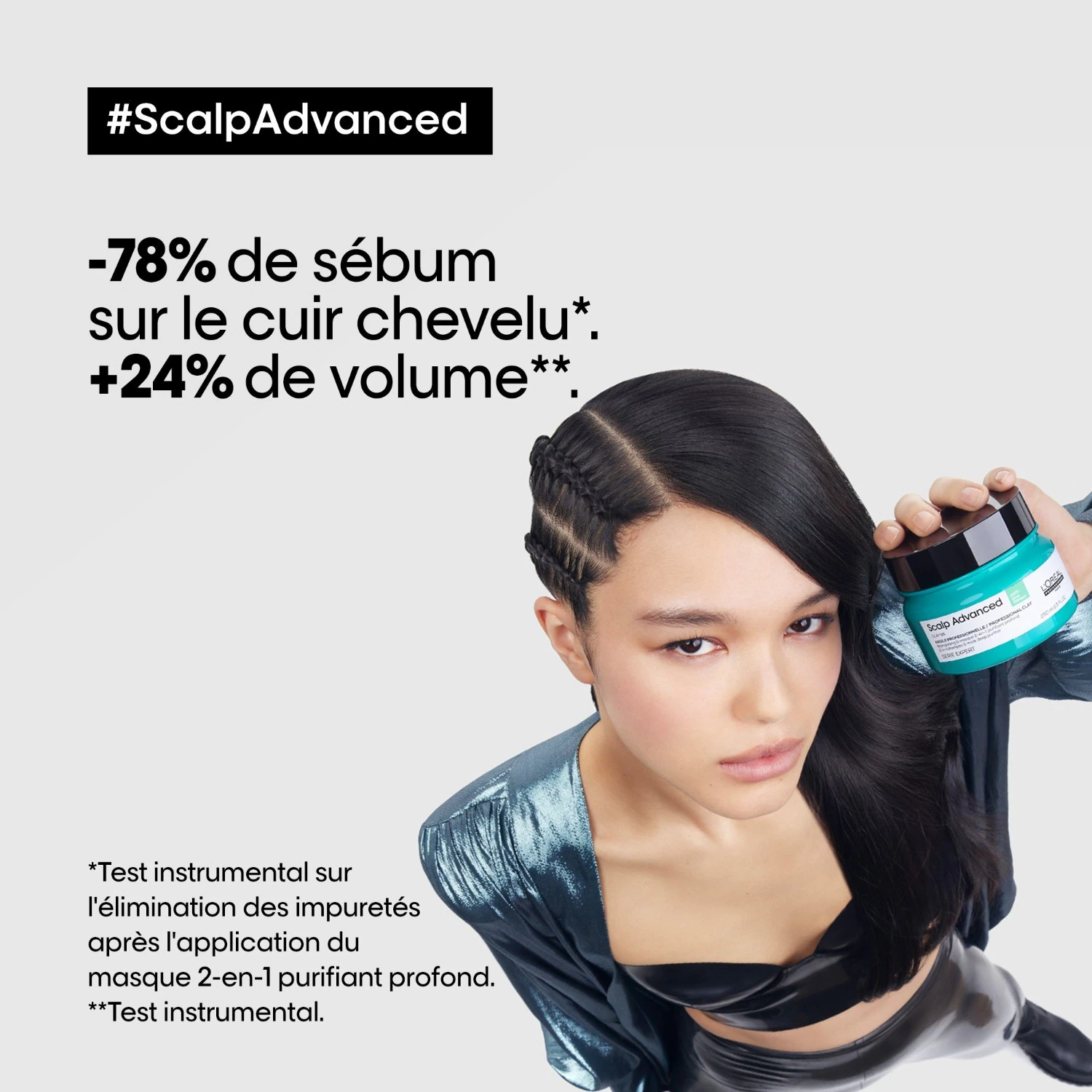 L'Oréal Professionnel Paris Serie Expert Scalp Advanced - Shampoing à l'argile professionnel et masque 2 en 1