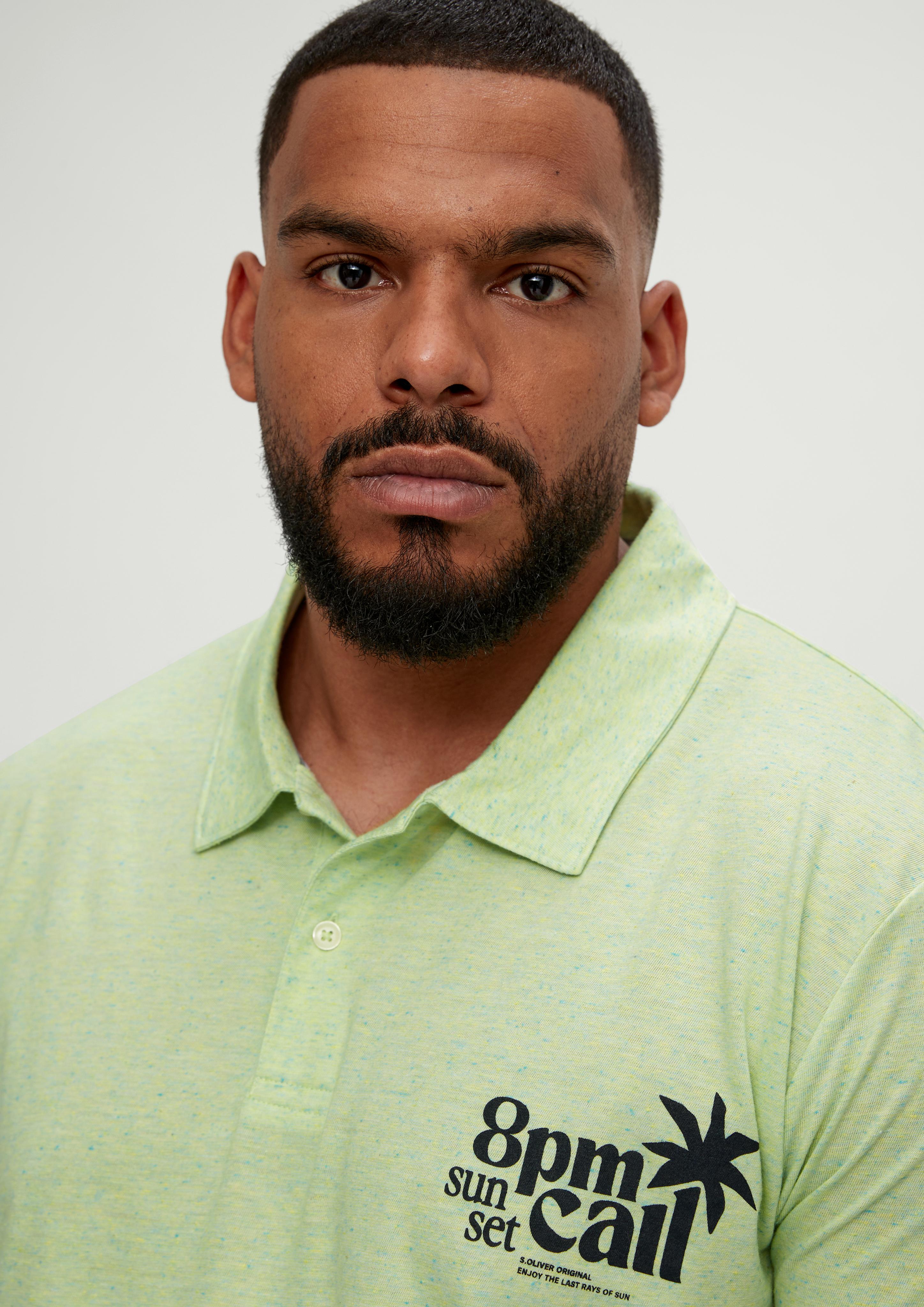 Meliertes Polo-Shirt  2135565-70D1