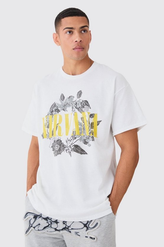 Oversize T-Shirt mit lizenziertem Nirvana-Print