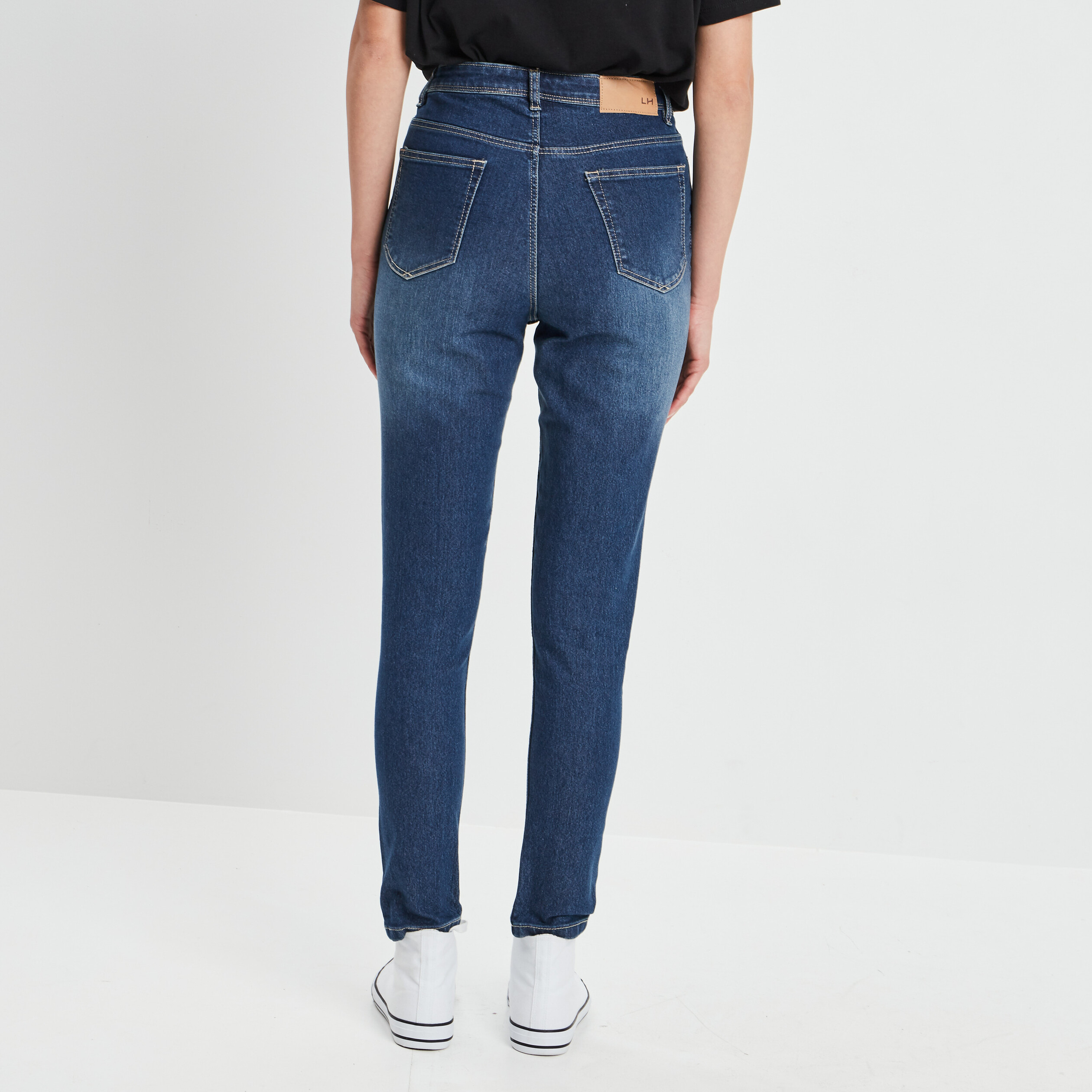 Jeans skinny 7 8ème denim dirty femme | La Halle