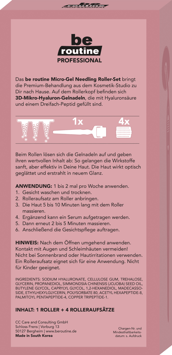 Gesichtsroller Set Micro Gel Needling 5tlg, 1 St