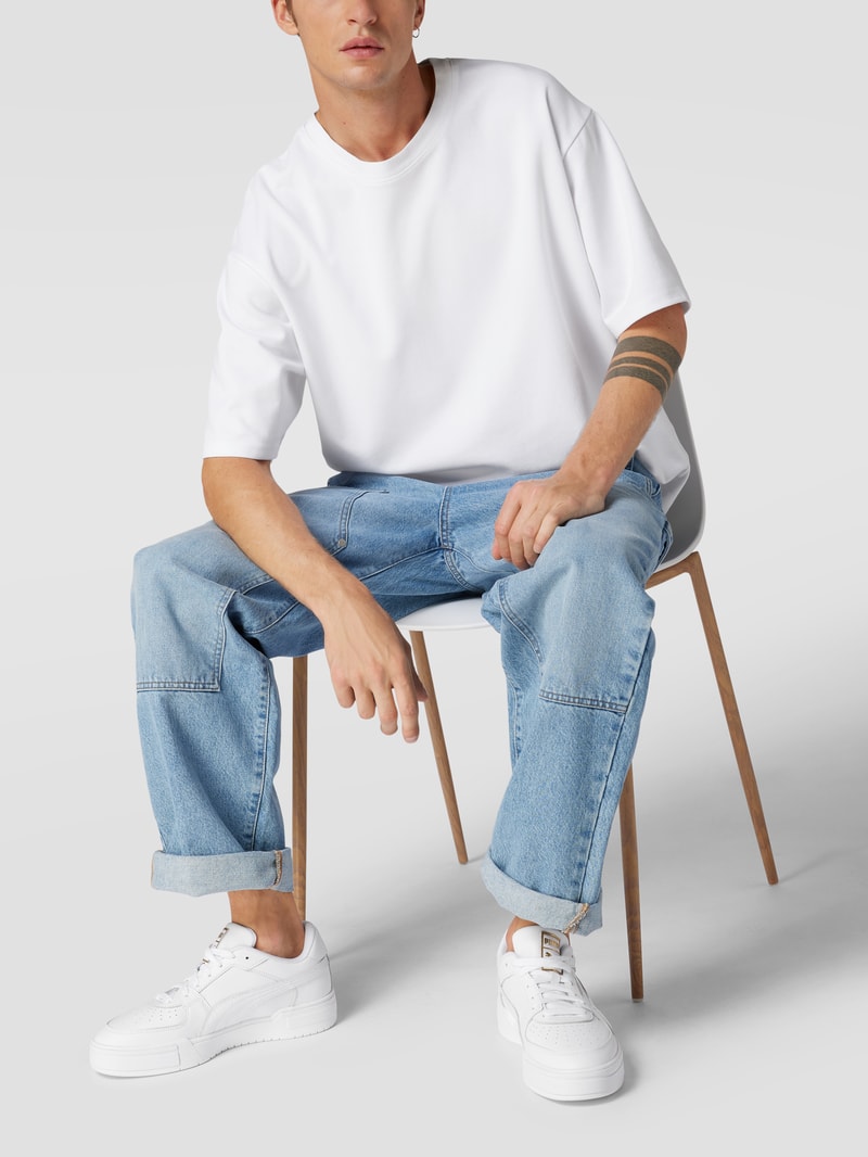 Sneaker mit Perforierungen Modell 'Pro' in weiß