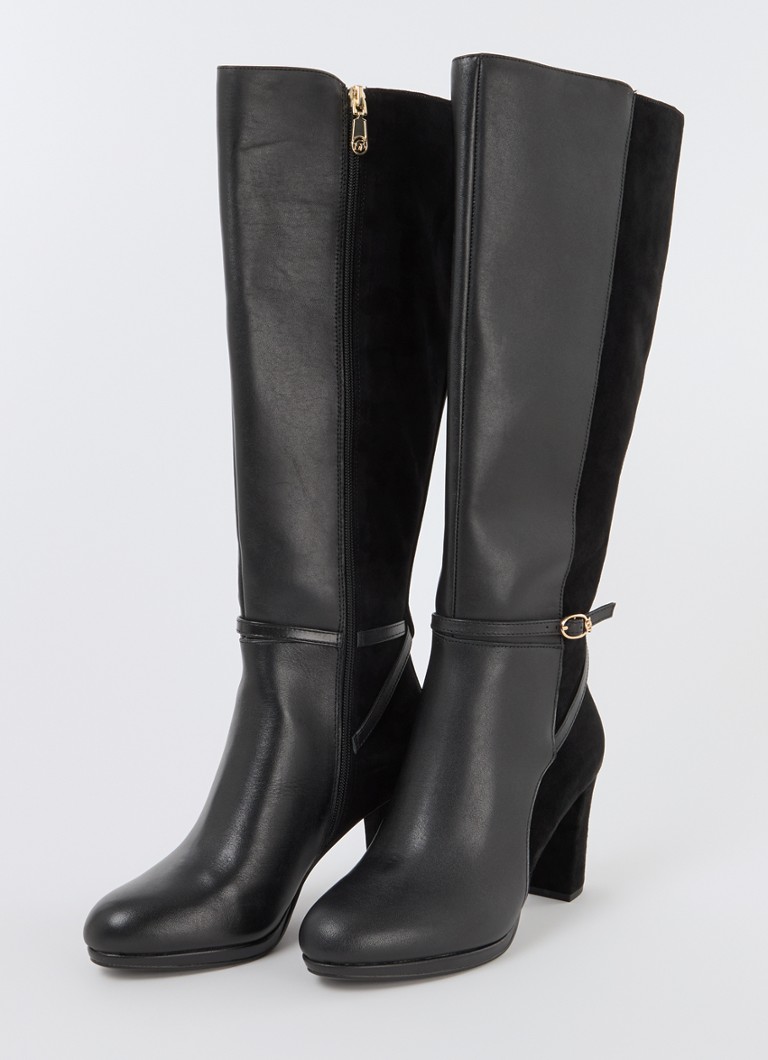 Dune London  Tariah laars van leer met gespdetail