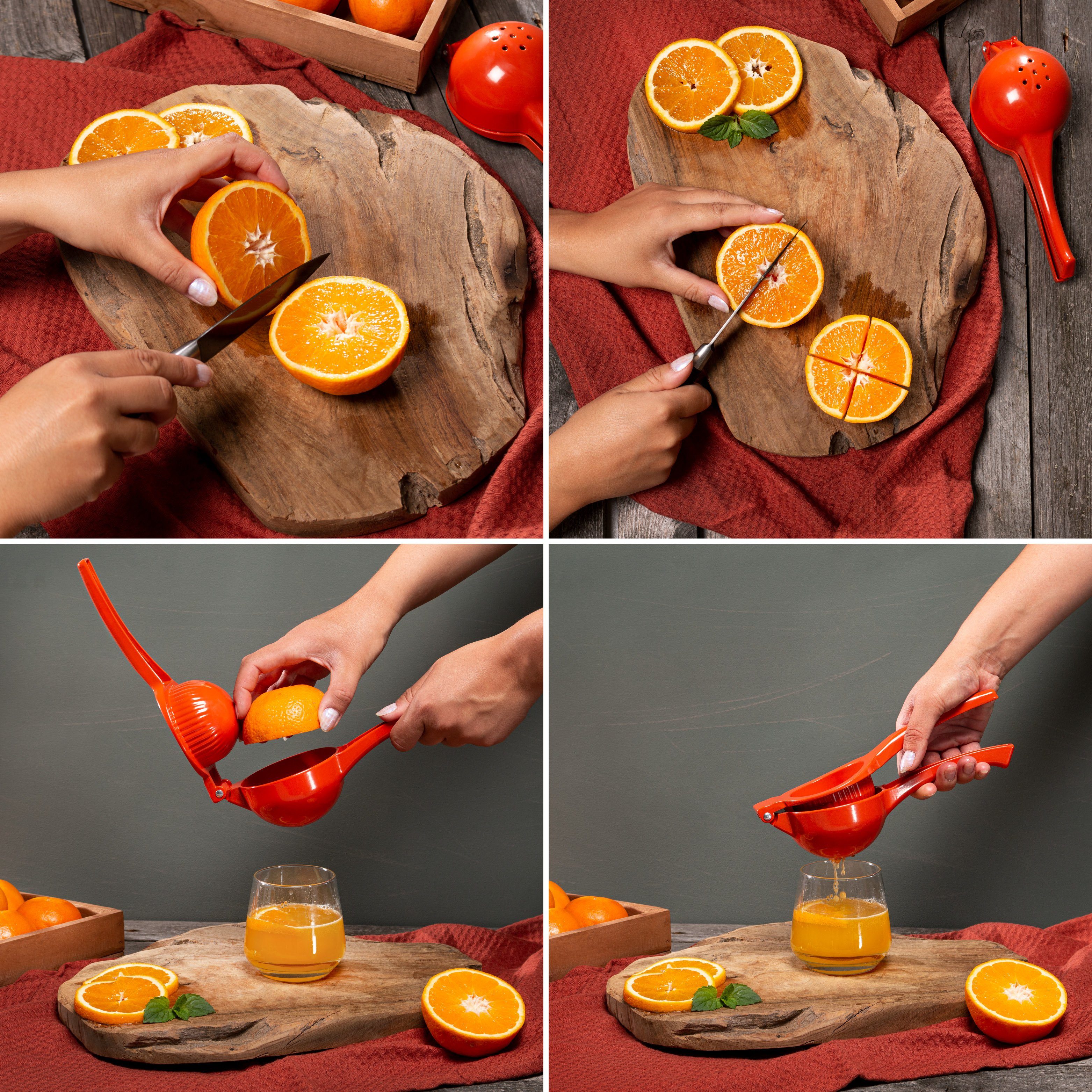 bremermann Zitruspresse bremermann Orangenpresse / aus Zink / für bis zu ca. Ø 8,5 cm große, 2 W, für Orangen