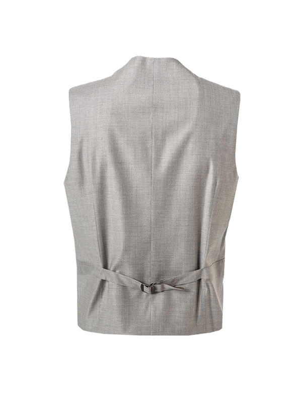 CG, Weste Paddy, Slim Fit, Schurwolle, hellgrau meliert