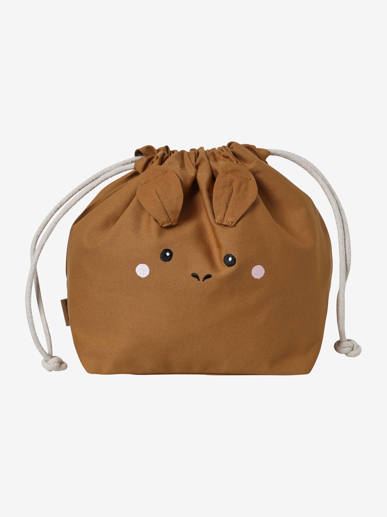 Pochon de rangement pour sac à langer en gaze de coton tigre