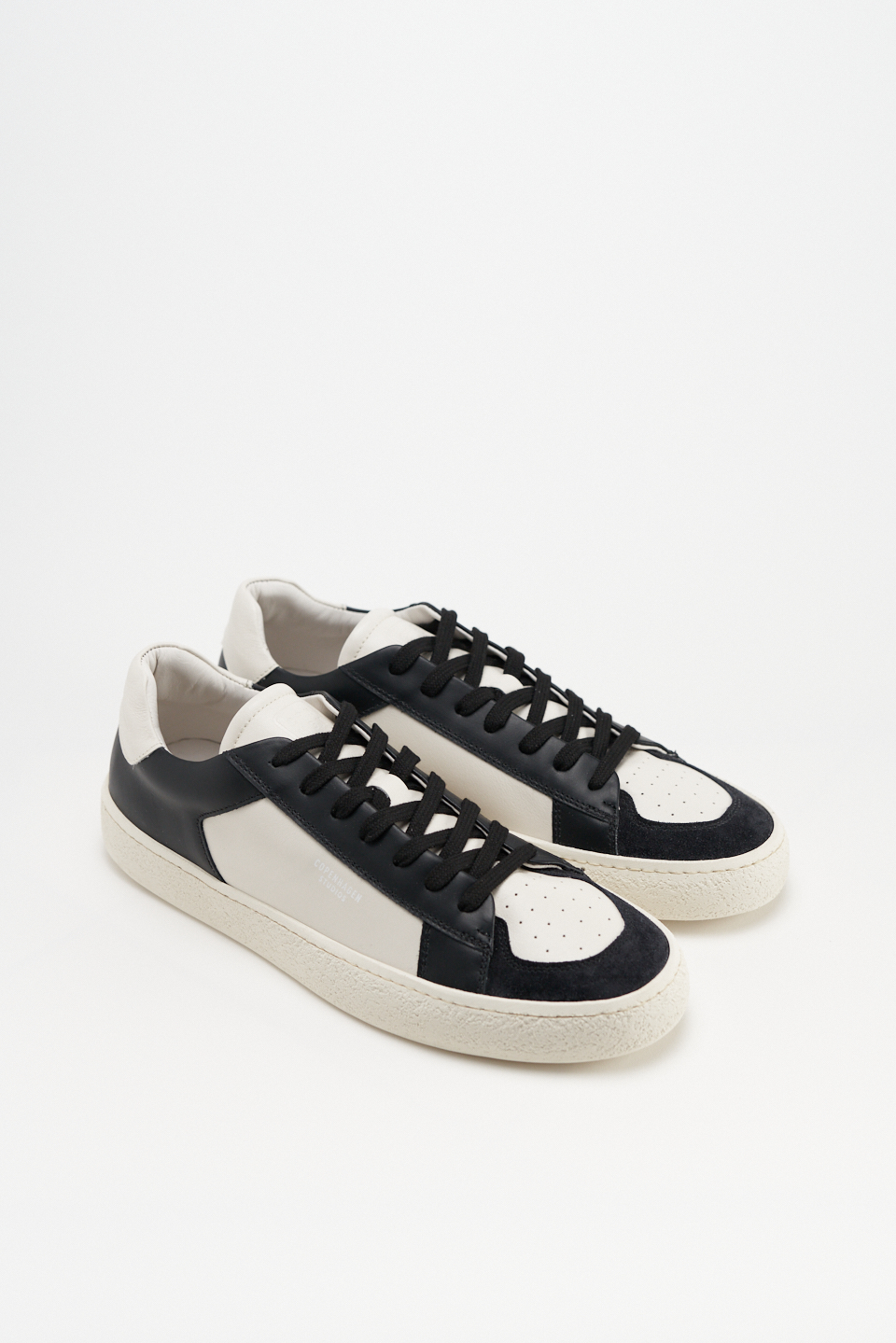 CPH157M leather mix cream beige/black