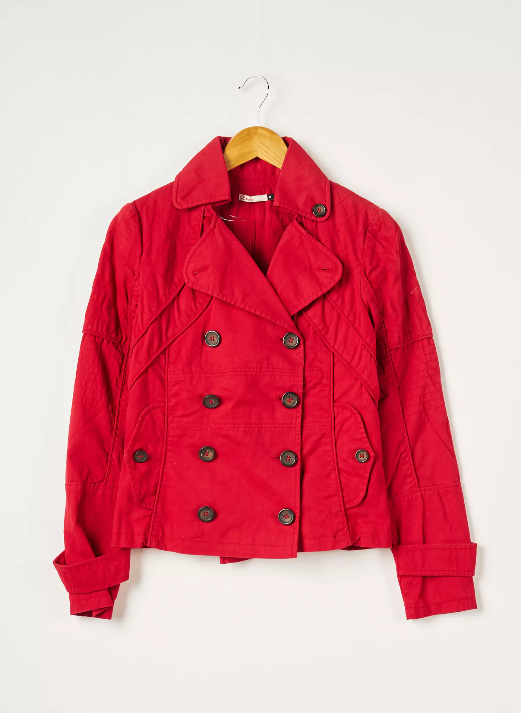 2 Two Vestecasual Femme couleur rouge