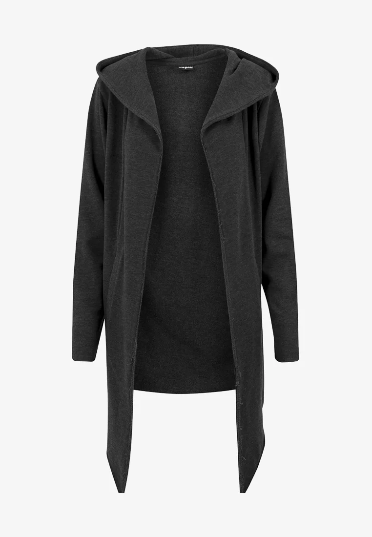 CÁRDIGAN LARGO CON CAPUCHA Y BORDE ABIERTO de Urban Classics - Sudadera con cremallera