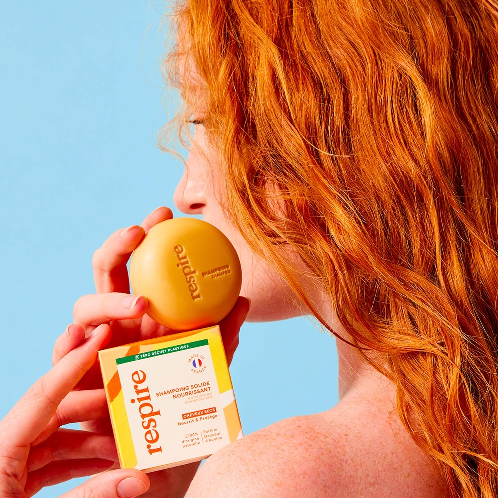 Respire RESPIRE Shampoing solide cheveux secs -Douceur d'avoine Shampoing