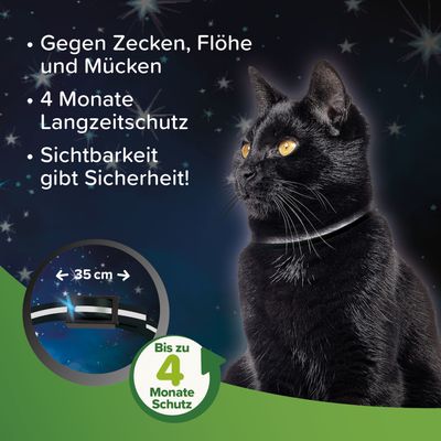 beaphar Reflektierendes Zecken- & Flohschutz-Halsband für Katzen
