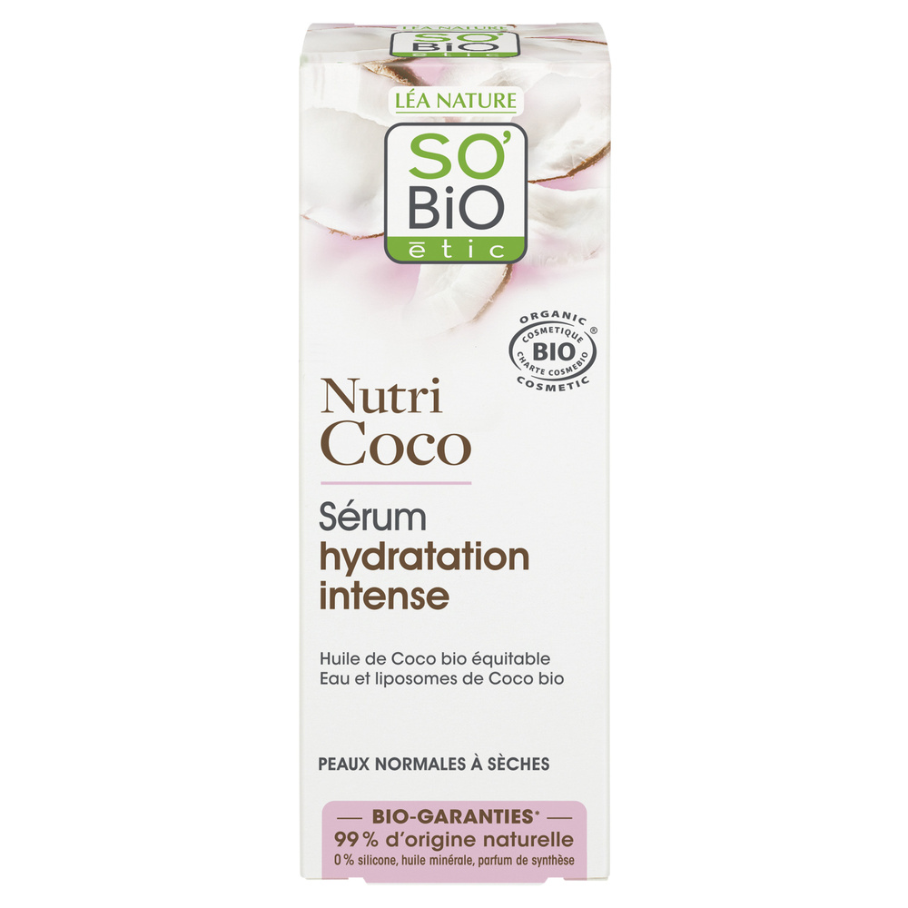 LÉA NATURE SO BiO étic Sérum hydratation¹ intense, peaux normales à sèches, Nutri Coco Sérum