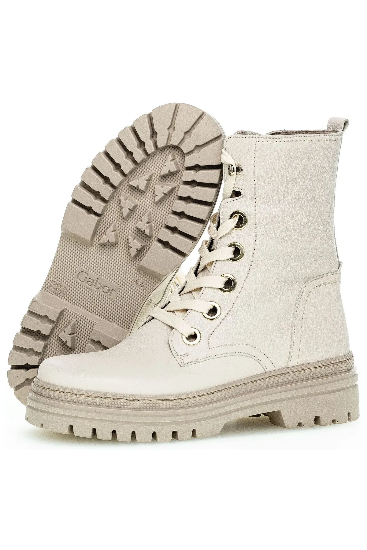 GABOR  Stiefelette - Beige - Blockabsatz