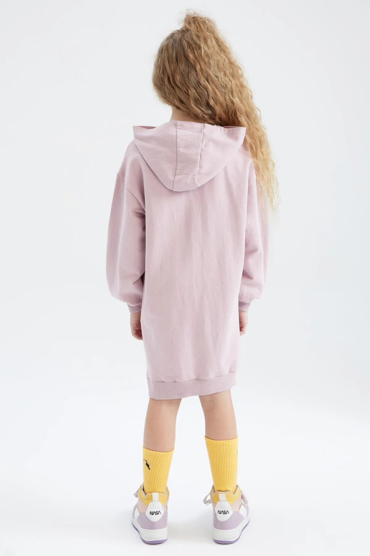 DeFacto  Bedrucktes Sweatshirt-Kleid mit Kapuze für Mädchen