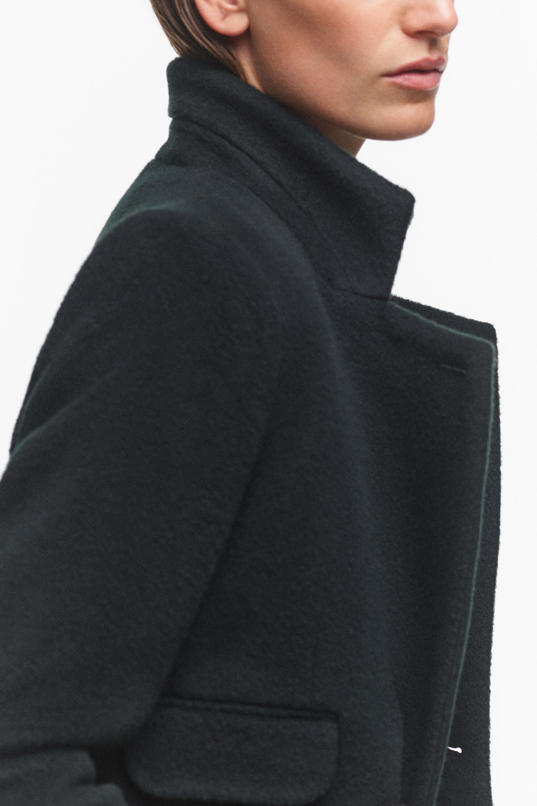 Manteau numero3 c1 vert fonce femme