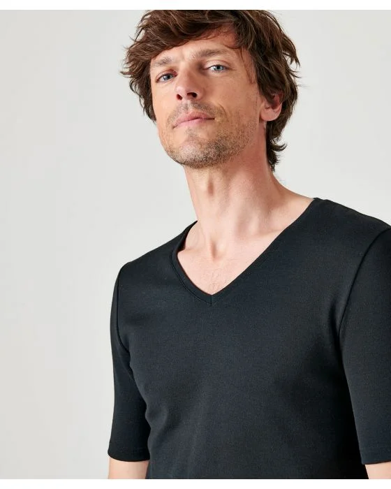 Tee-shirt col V manches courtes Thermolactyl