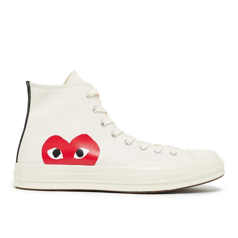 Comme des Garcons Play Chuck Taylor High off white