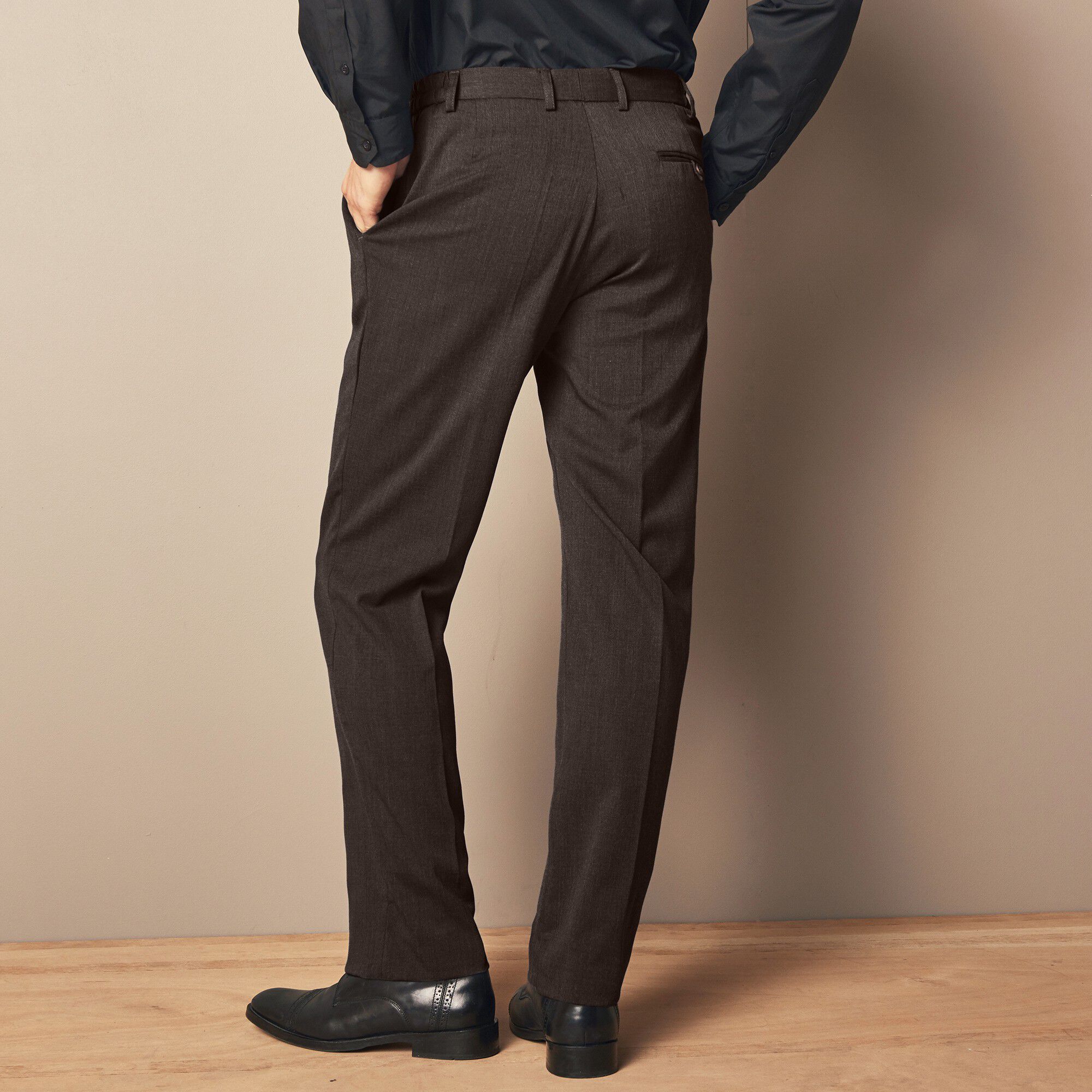 Pantalon taille élastiquée à pinces