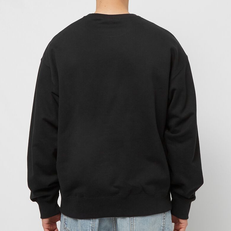 NIKE Solo Swoosh French Crewneck black/white