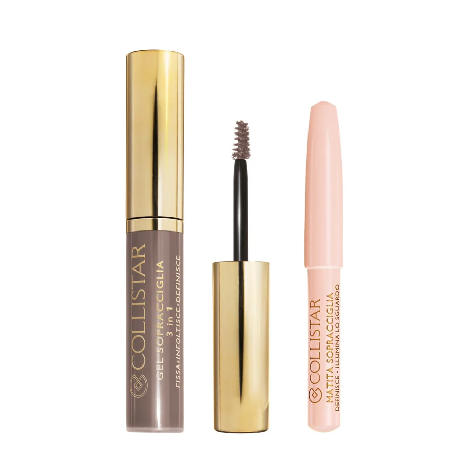 Kit perfecto para cejas: gel y máscara de pestañas para cejas, lápiz de cejas.