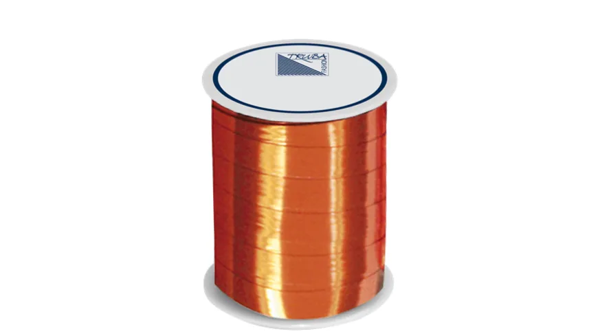 TRUBA Spiegelglanzband 10mm x 50m uni orange 50 m