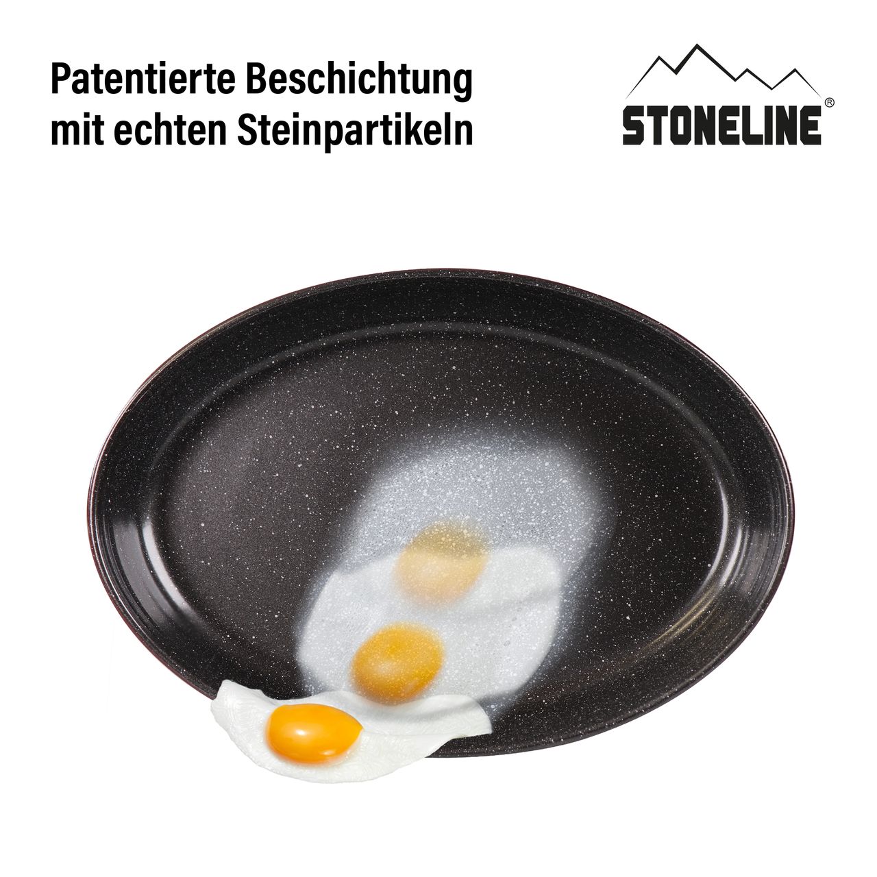 STONELINE® STONELINE Auflaufform aus Borosilikat mit Beschichtung, oval, 34,4 x 24,2 x 6,5 cm, 3,2 L