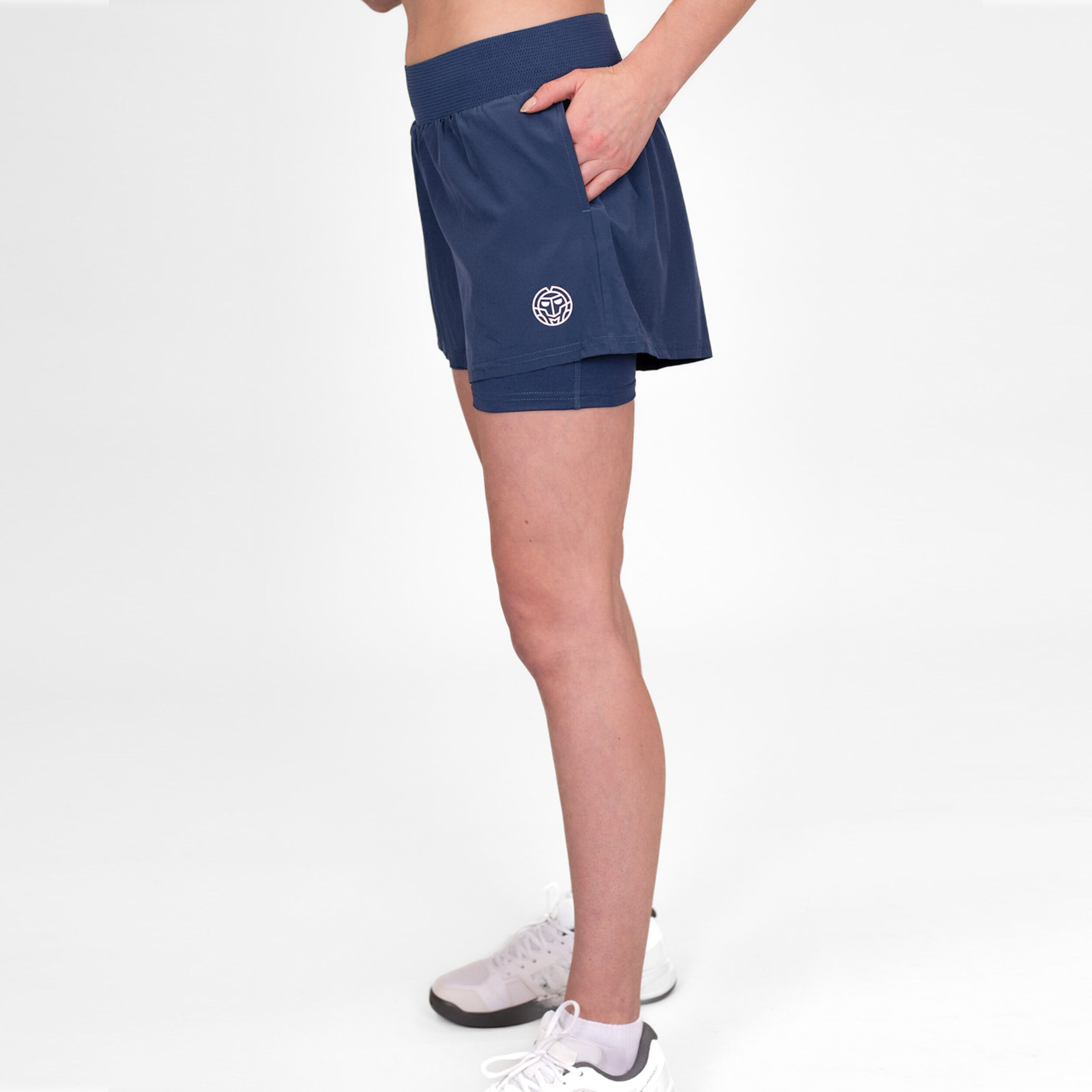 Crew 2in1 Shorts Damen - Dunkelblau