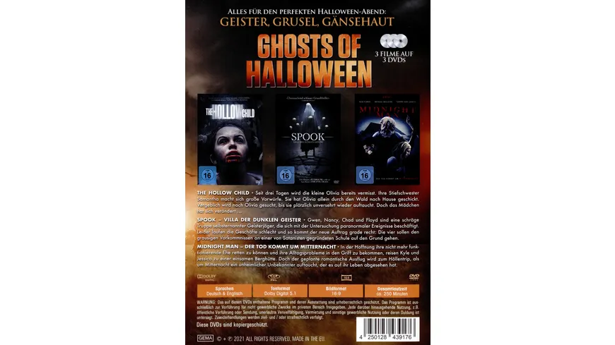 Ghosts of Halloween  [3 DVDs]