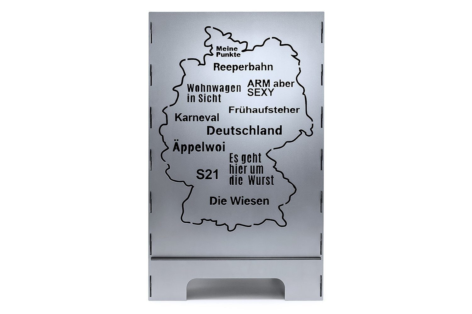 tuning-art Feuerkorb FK02-G45 Feuertonne Feuerschale Rostpatina Massiv Stabiler Stand