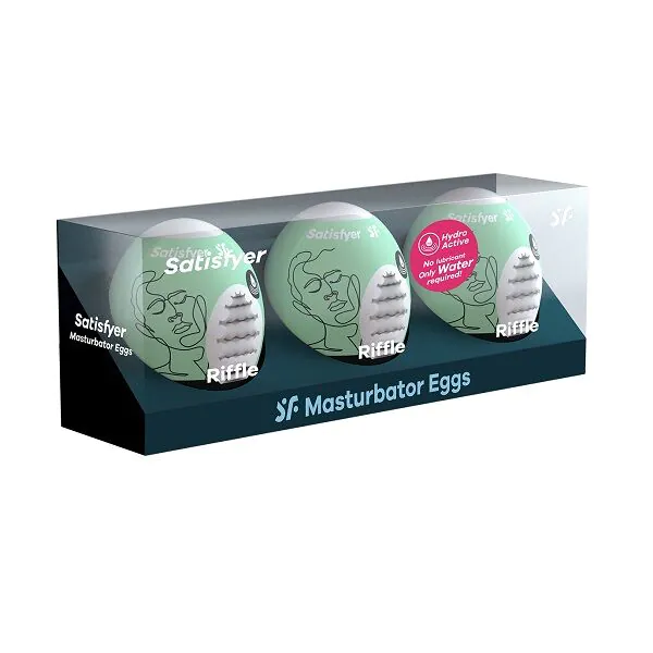 Satisfyer Masturbator Egg 3-delt sæt Riffle