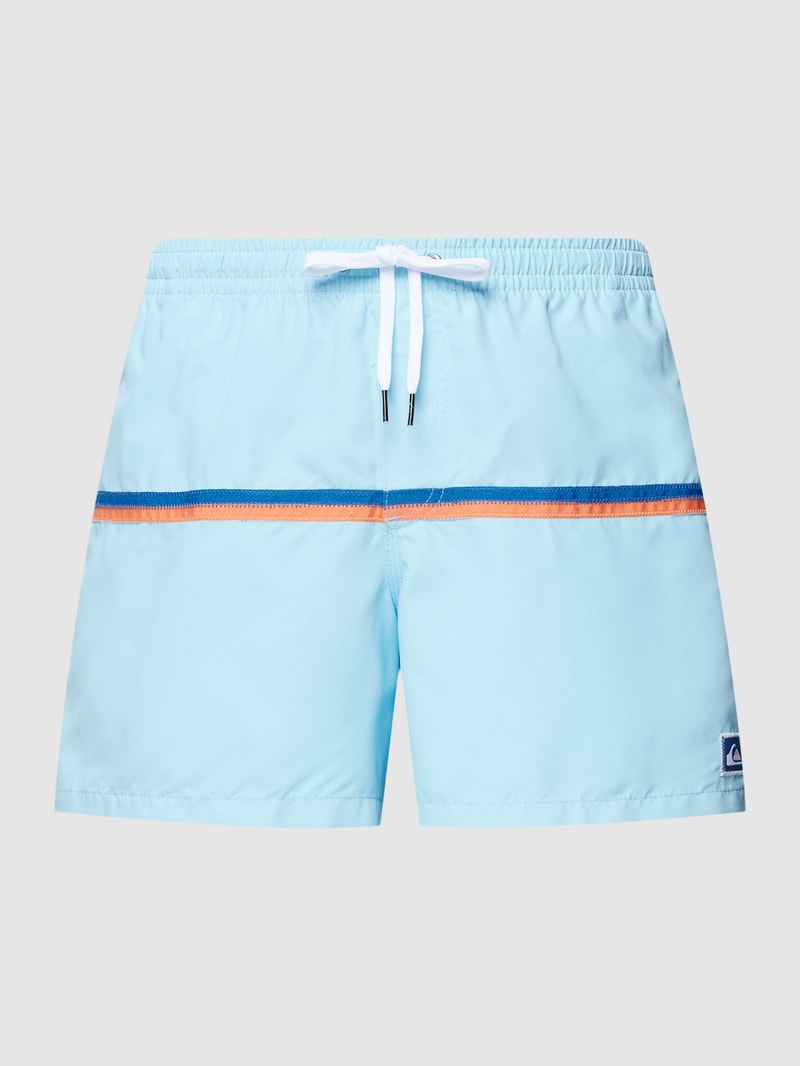 Badehose mit Kontraststreifen Modell 'BETWEEN WAVES VOLLEY' in hellblau